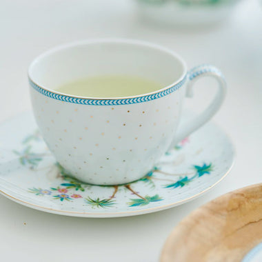 Pip Studio Jolie Dots Cup & Saucer - White & Gold